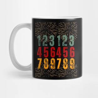 987654321 New Year's Eve 2023 Happy Years Day 2024 Mug